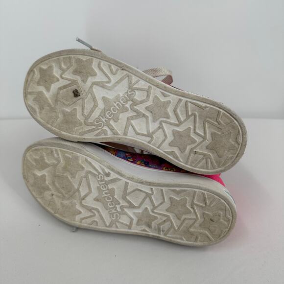 Skechers Twinkle Toes Girls Light Up Breeze High Top Sneakers Size 1 - Picture 7 of 8